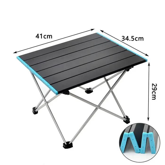 Table de Camping Pliante Ultralégère Alliage d'Aluminium Pour Camping Randonnée Pique-Nique Occasions Spéciales