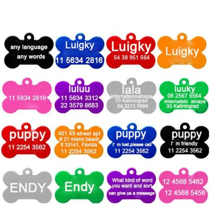 Étiquettes d'identification pour animaux de compagnie