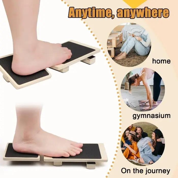 Stabilisateur de Cheville Professionnel En Bois Pour Améliorer Force Flexibilité Coordination Pieds Entrainement Equilibre Posture Occasions Speciales
