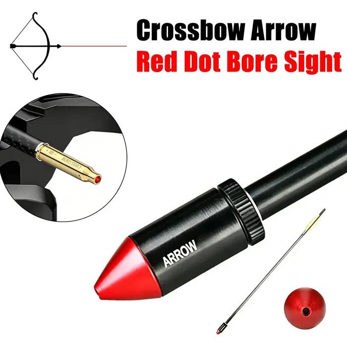 Visée laser rouge tactique de type flèche pour arbalète et arc composé, pour le tir sur cible, la chasse et le tir à l'arc, BoreSighter
