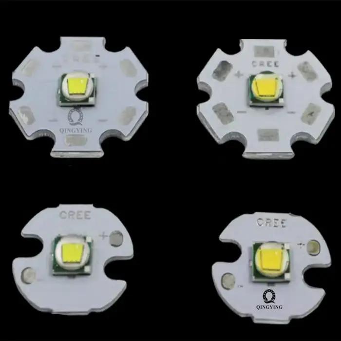Puce émetteur LED haute puissance, 10 pièces, XML XM-L T6 LED T6 U2 10W blanc chaud, 16mm 20mm PCB p