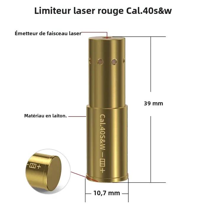 Cartouche laser CAL 44MAG rouge bore sighter - Alignement viseur pistolet fusil chasse