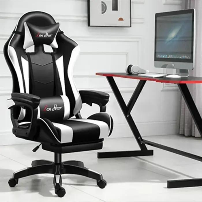 Chaise de Gaming Ergonomique et Confortable, Mobilier Multifonctionnel pour Ordinateur, Bureau et Ma
