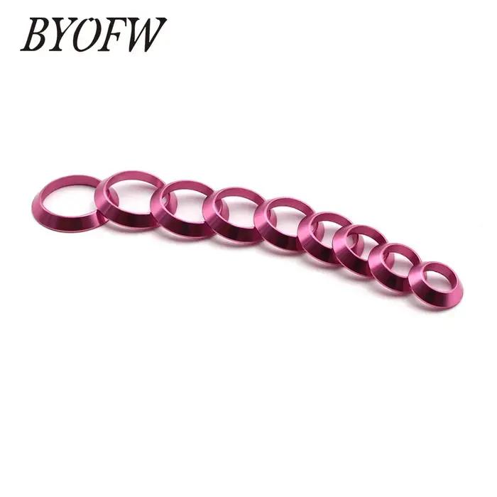 BYOFW 1 PC construction de canne à pêche anneau de protection rond garniture décorative en aluminium
