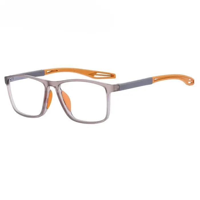 Lunettes de lecture TR90 rectangulaires anti-lumière bleue pour hommes et femmes activités sportives en plein air