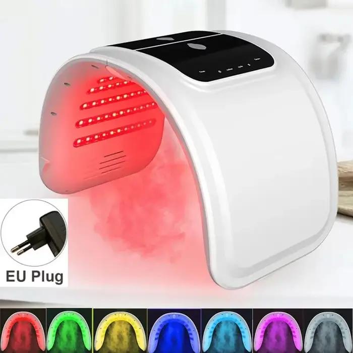 Masque Facial LED 7 Couleurs Or Rose Vert Spa Traitement PDT Soins de Peau Anti-Âge Occasions Spéciales