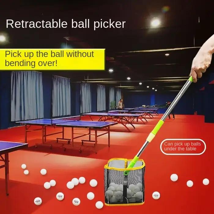 Ramasse-balles télescopique de tennis de table à ressort
