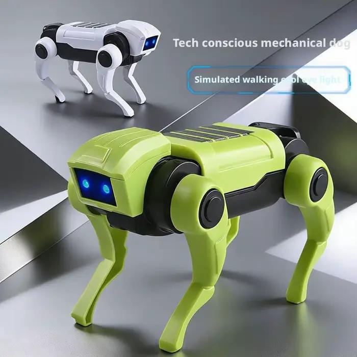 Kit de robot chien télécommandé à assembler soi-même, jouet robotique mécanique, modèle pédagogique scientifique, ensemble électrique, cadeau pour garçons et enfants