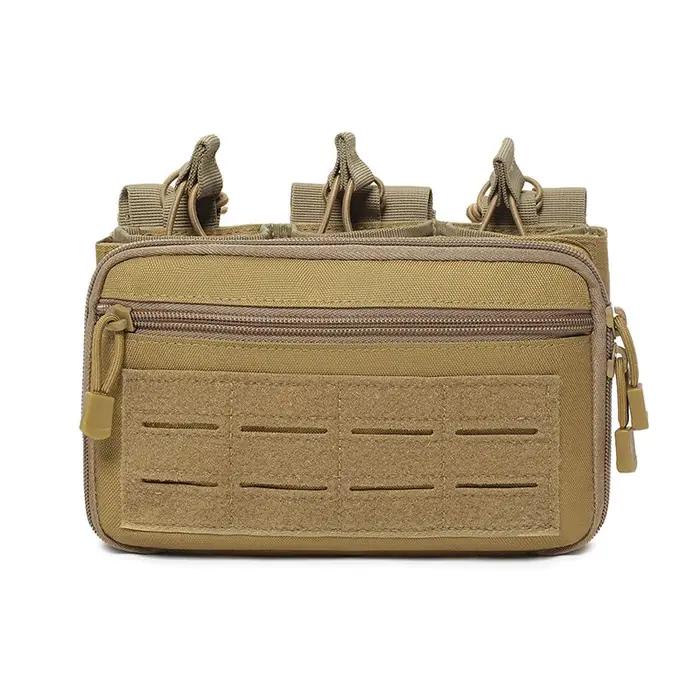 Sac de chasse porte-cartouches, pochette triple pour chargeurs Molle, pochette administrativer pour