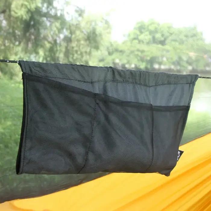 Sac de rangement pour hamac, pour camping en plein air, avec filet