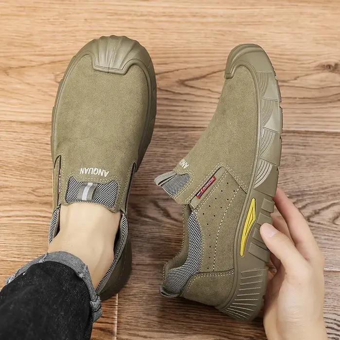 Chaussures de sécurité pour hommes printemps-automne 2026 respirantes, polyvalentes et résistantes à l'usure