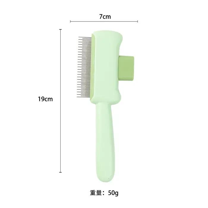 Brosse autonettoyante pour animaux de compagnie (chats et chiens) – Peigne démêlant et massant pour