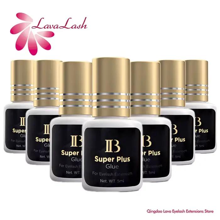 10 bouteilles IB IBeauty Super Plus colle pour Extensions de cils 5ml corée capuchon doré faux cils