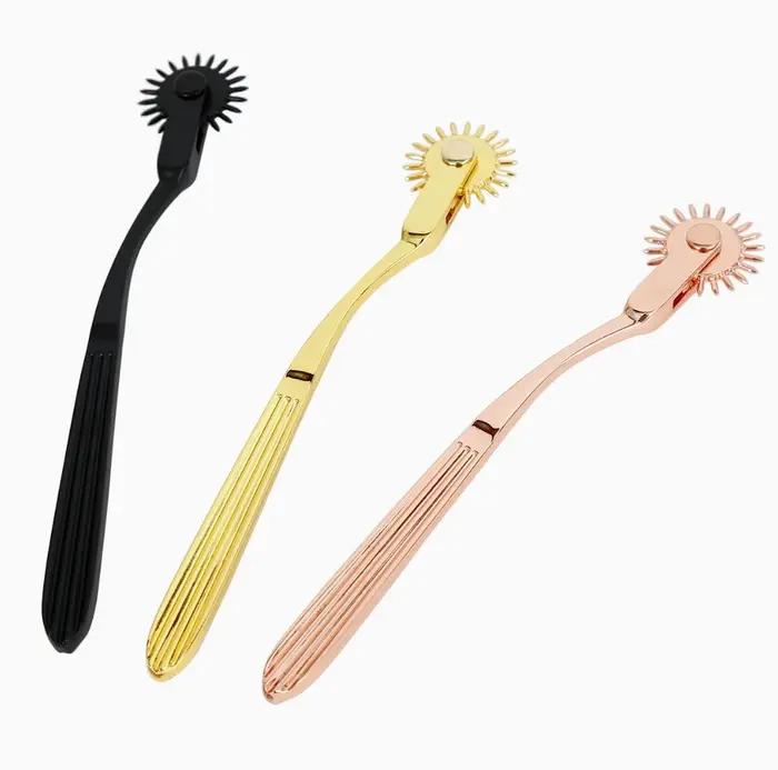 Jouets sexuels femmes lesbiennes BDSM Clitoris mamelon jouet sexuel Kit d'esclave sexuel fétiche RolleWheel aiguilles Pinwheel acier inoxydableCosplay