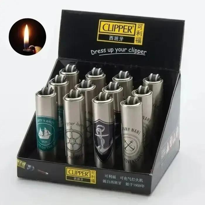 Clippers Espagne offre une variété de briquets gonflables réutilisables et des styles d'allumettes multicolores de couleur Macaron