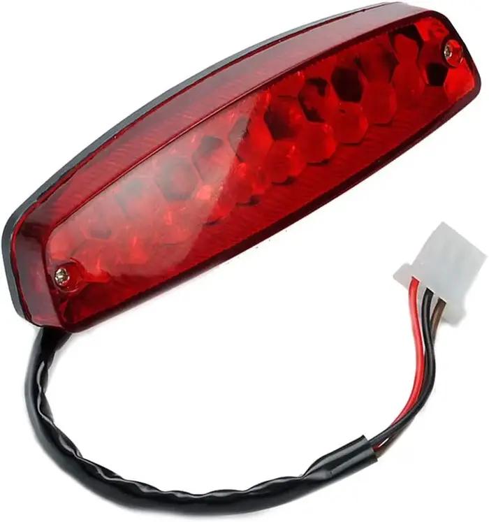 Feu Stop 12V 3 fils, feu arrière rouge pour ATV