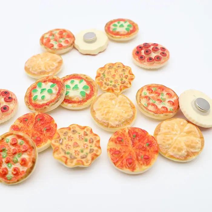 Aimants en résine pour réfrigérateur motif pizza cartoon idéaux pour fixer photos et messages sur mur photo décoration de cuisine occasions spéciales