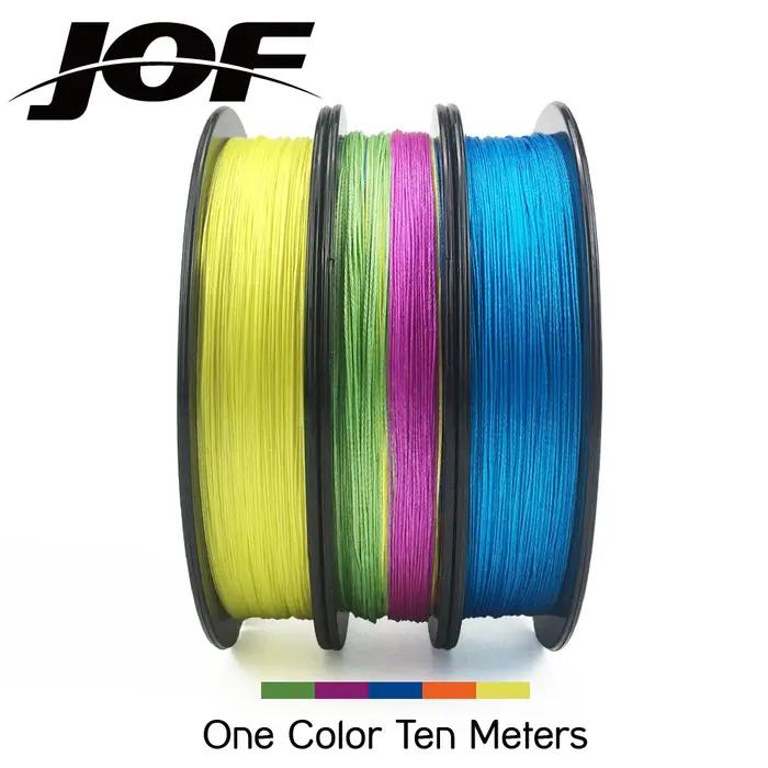 JOF X8 500M 300M 150M ligne de pêche tressée 8 brins multicolore Multifilament ligne PE d'eau salée