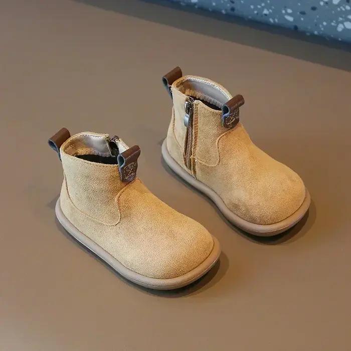 Automne hiver bébé garçons filles bottes Oxford daim enfants chaussures décontractées en plein air anti-dérapant infanti
