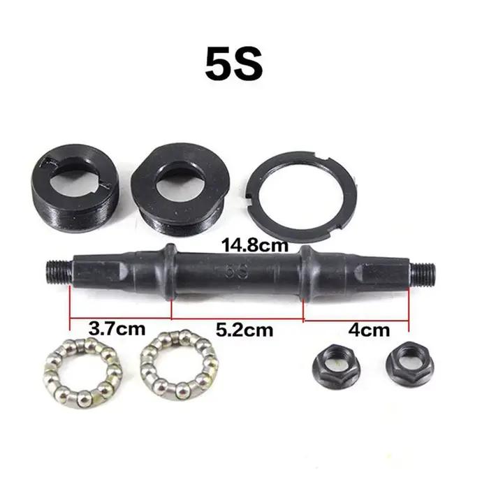 Jeu d'essieux de support de pédalier de vélo, pour coque BB de 68mm, trou carré en acier multi-taill