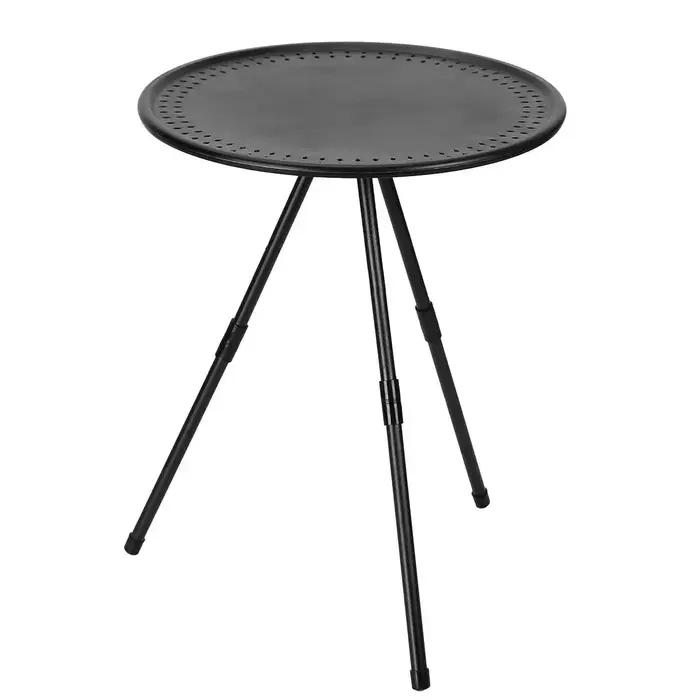 Table pliante d'extérieur en alliage d'aluminium noire pour pique-nique, camping, barbecue et autres activités extérieures