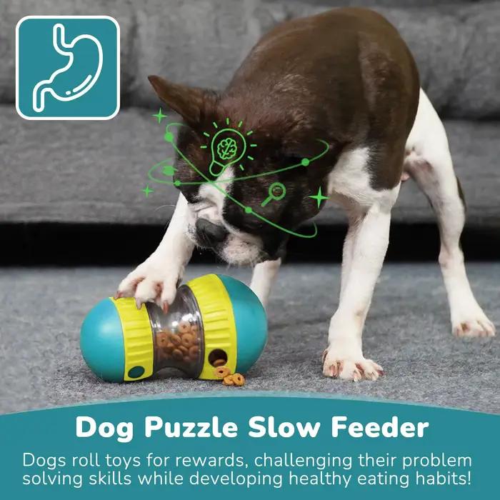 Jouet puzzle pour chien distributeur de friandises en plastique ABS durable pour chiots et chiens de petite et moyenne taille jeux interactifs enrichissements mentaux pour chiens occassions spéciales