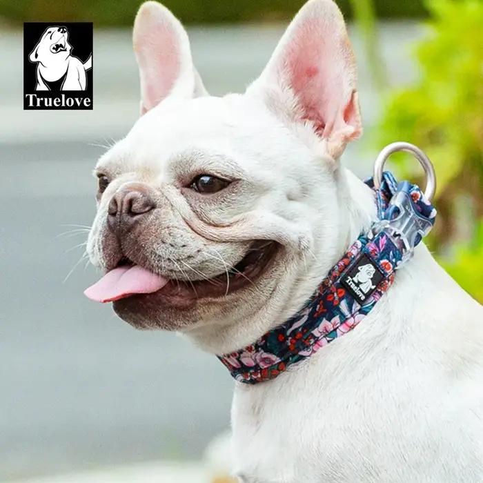 Truelove Collier pour animaux de compagnie floral Meilleur coussin confortable rembourré Camouflage Petits