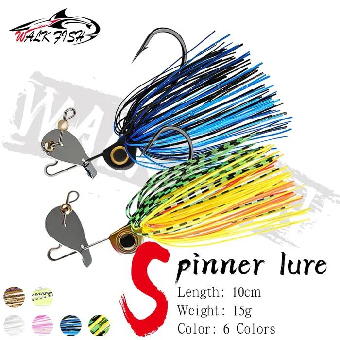 Appât en fil de fer Walk Fish Spinner Chatter Bait pour pêche en mer lac rivière brochet black bass occasions spéciales
