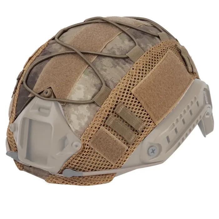 Housse de casque camouflage mesh pour chasse et paintball - Compatible Ops-Core Fast Helmet et modèles similaires