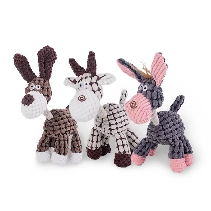 Jouet en peluche pour chien en forme d'animaux