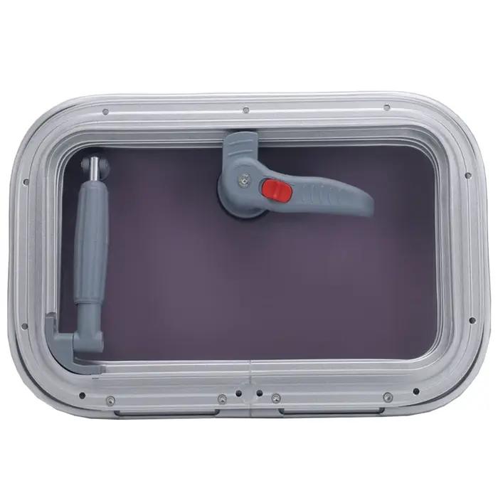 Accessoires de quincaillerie rectangulaires multidimensionnels en verre trempé pour bateaux et yachts