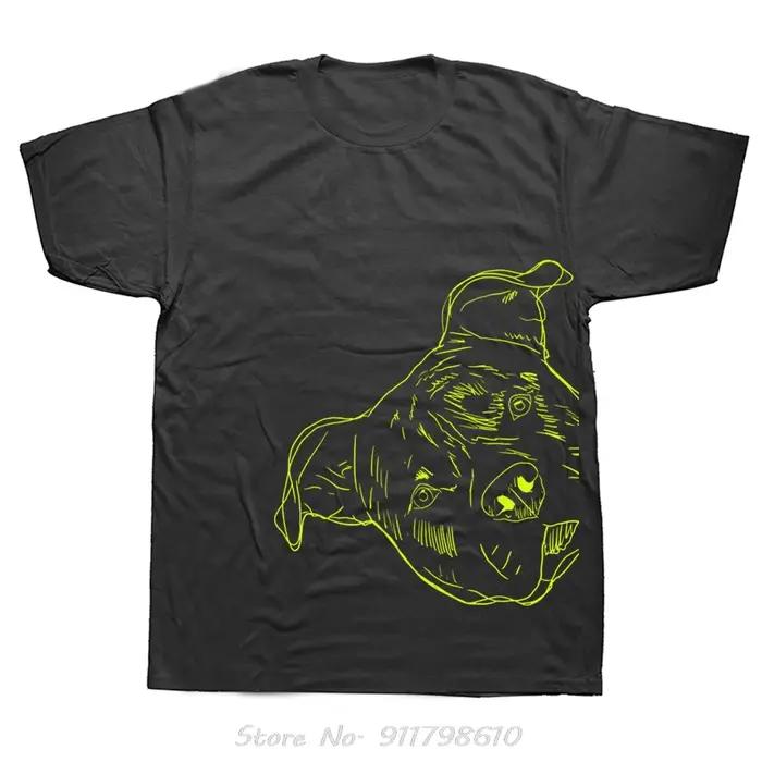 T-shirt surdimensionné drôle chien américain Staffordshire Terrier vêtements pour hommes Streetwear Fitness