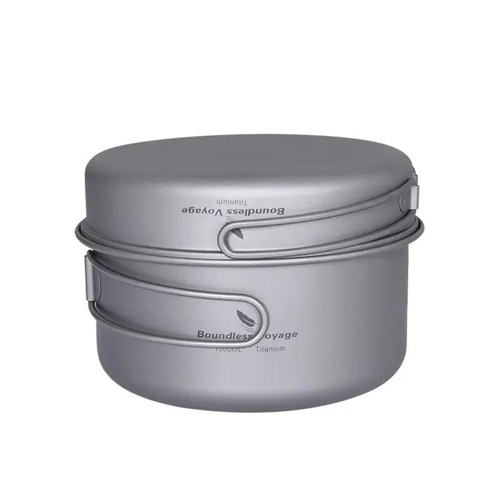 Tasse portable de voyage Boundless Voyage pot pliant en titane pour randonnée camping et activités extérieures occasions spéciales