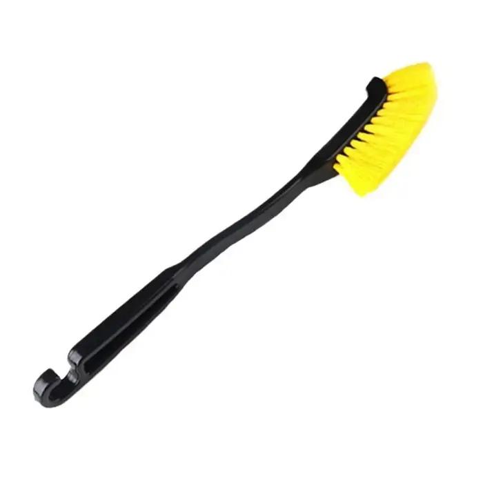 Brosse de jante de roue de voiture, tête incurvée, flexible, camion, moyeu, lavage, livres profonds,