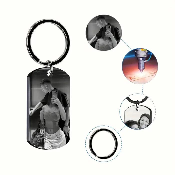 Porte-clés Photo personnalisé pour hommes