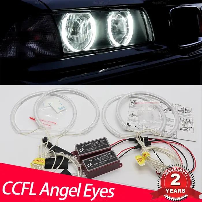 Kit d'anneaux yeux d'ange CCFL Ultra lumineux, pour BMW série 3 E36 316i 318i 318is 320i 323i 325i 3