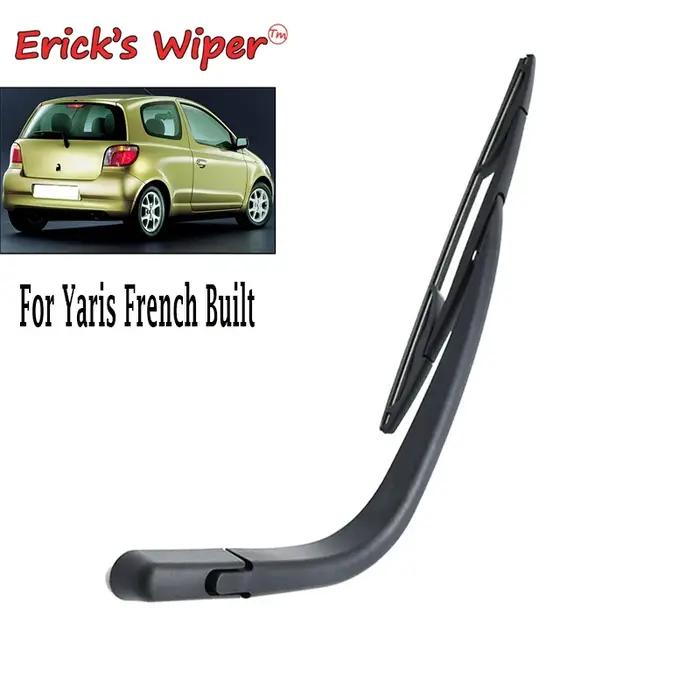 Erick's Wiper-Kit de balais et bras d'essuie-glace arrière pour Toyota Yadditif, pare-brise de const