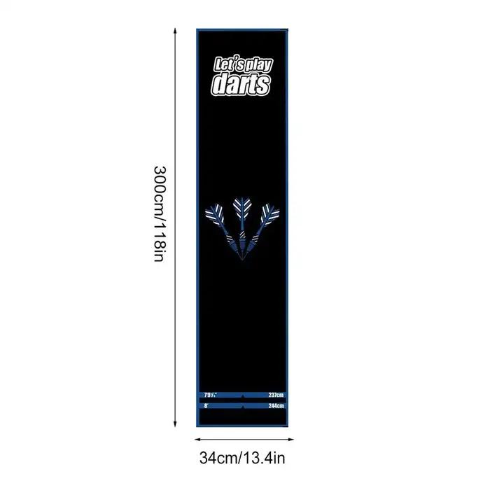Tapis de jeu de fléchettes pour sol, protection de sol portable avec ligne de lancer pour salle de j