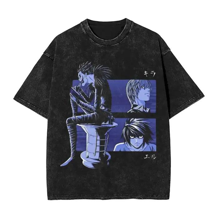 T-shirts Manga DEATH NOTE L Lawliet à imprimé graphique