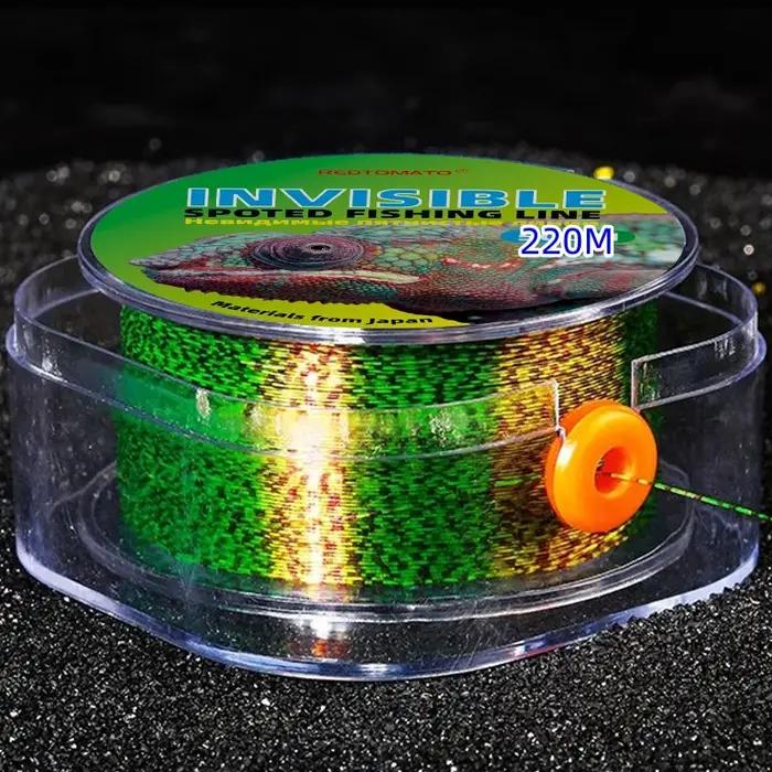 Ligne de pêche invisible à revêtement en fluorocarbone, fil coulant, moucheté, super bain, carpe, 30