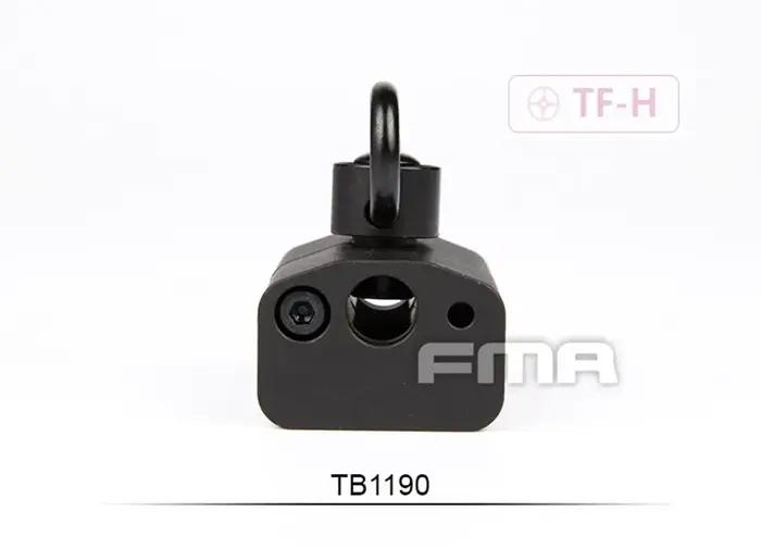 Boucle de montage de sangle arrière tactique de chasse FMA pour la série King Arms NOIR