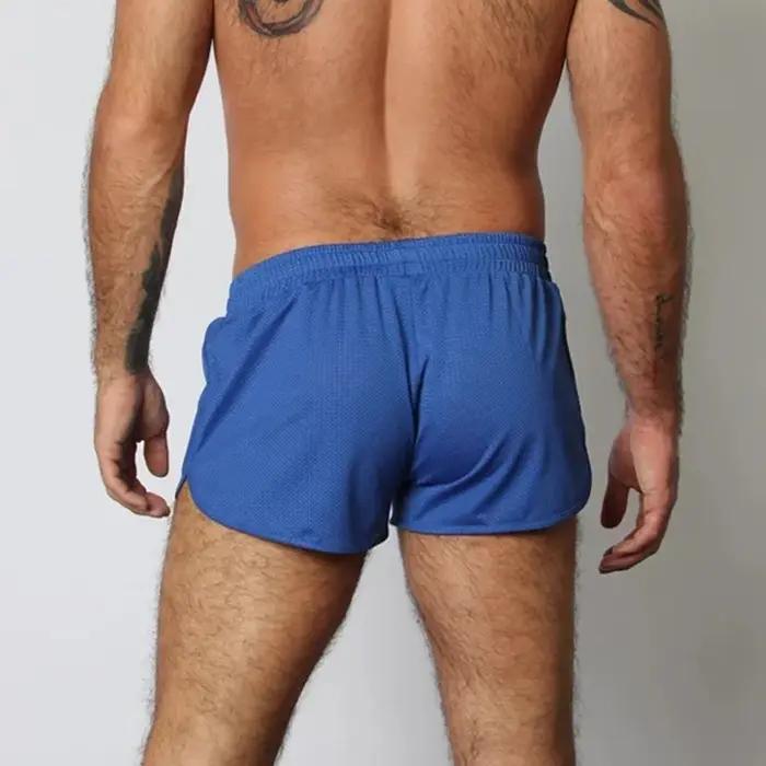 Short de sport d'été pour hommes, maille imprimée, séchage rapide, Fitness en plein air, GYM, Squat,