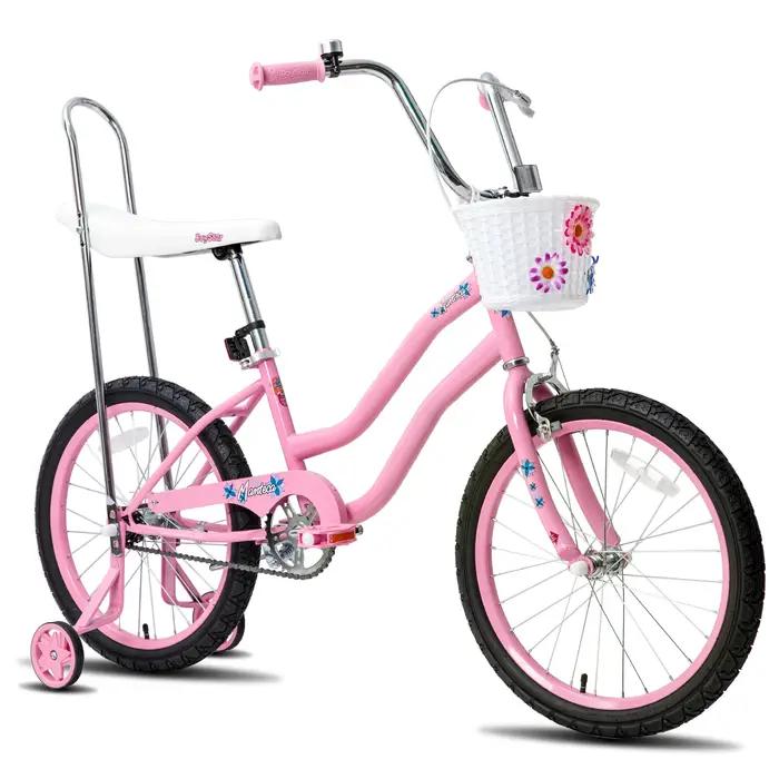 Vélo avec Roues d'Entraînement pour Fille de 6 à 15 Ans