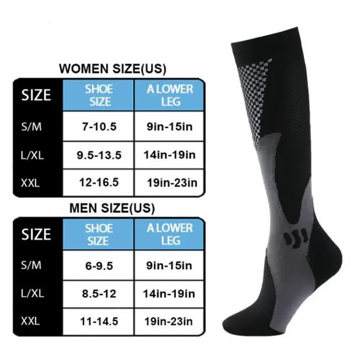 3 paires chaussettes compression médicales 20-30 mmHg sport running varices