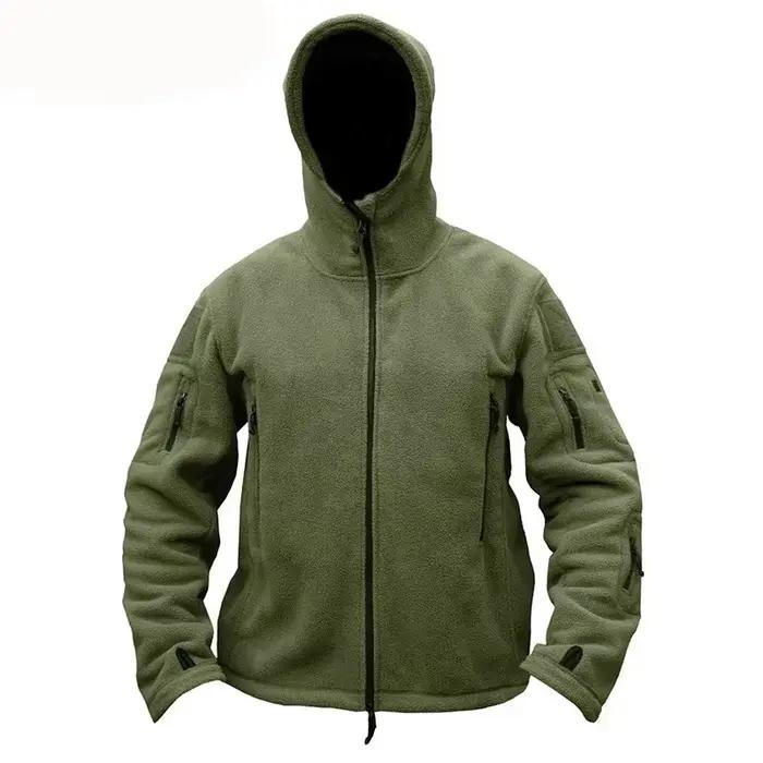 Hommes chasse hiver thermique polaire veste tactique Sports de plein air manteau à capuche militaire Softshell