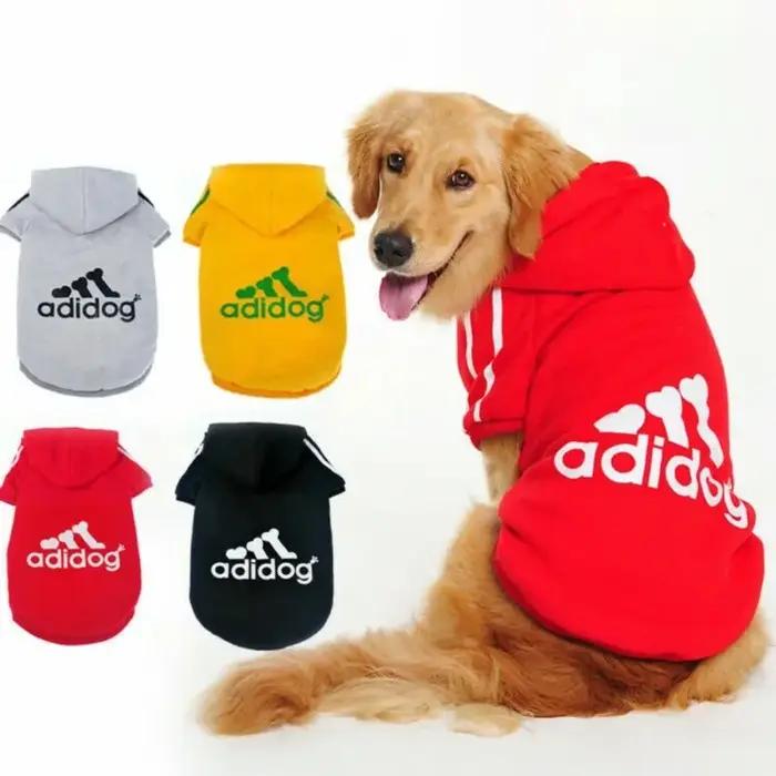 LETVIA chiens sweat à capuche avec lettres automne hiver animal de compagnie manteau chaud