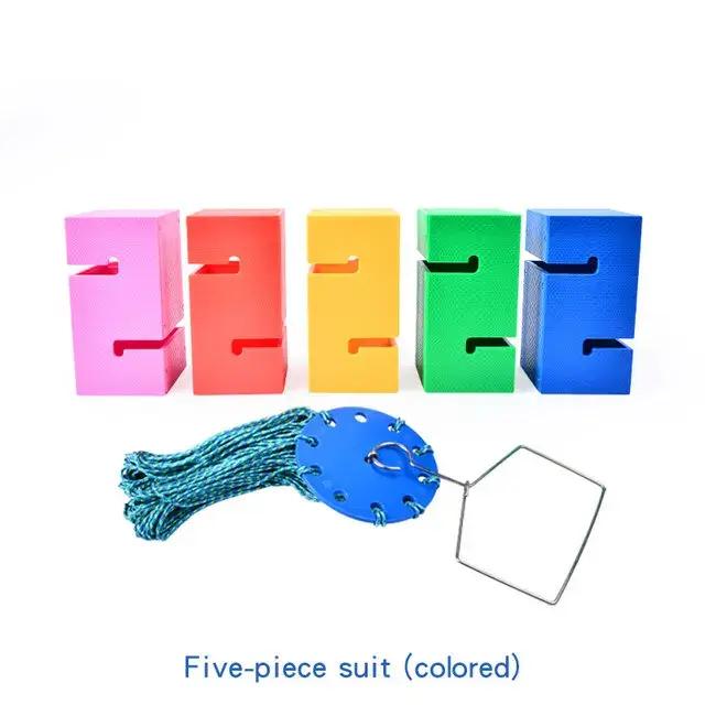 Jeux de travail d'équipe, construction de tour, jouets de sport de plein air, jeux de construction d