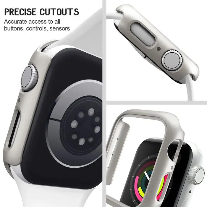 Coque PC mat bumper Apple Watch 10 42-46mm - Protection choc sans protège-écran cover rigide