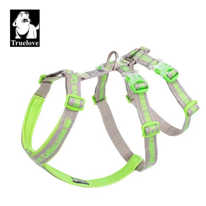 Harnais Truelove pour Chiens en Nylon avec Boucle Submersible, Disponible en 7 Couleurs pour Tous les Chiens et Toutes les Saisons