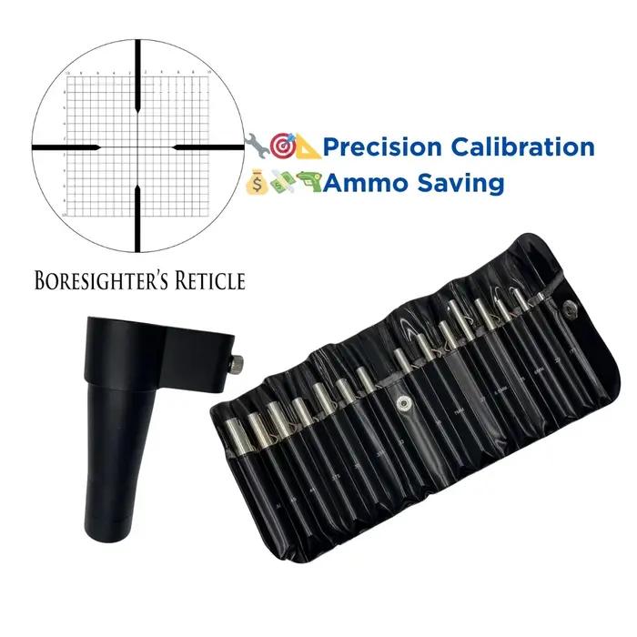Kit calibrage optique Optical Boresighter .177 à .50 précision économie munitions viseurs fusil